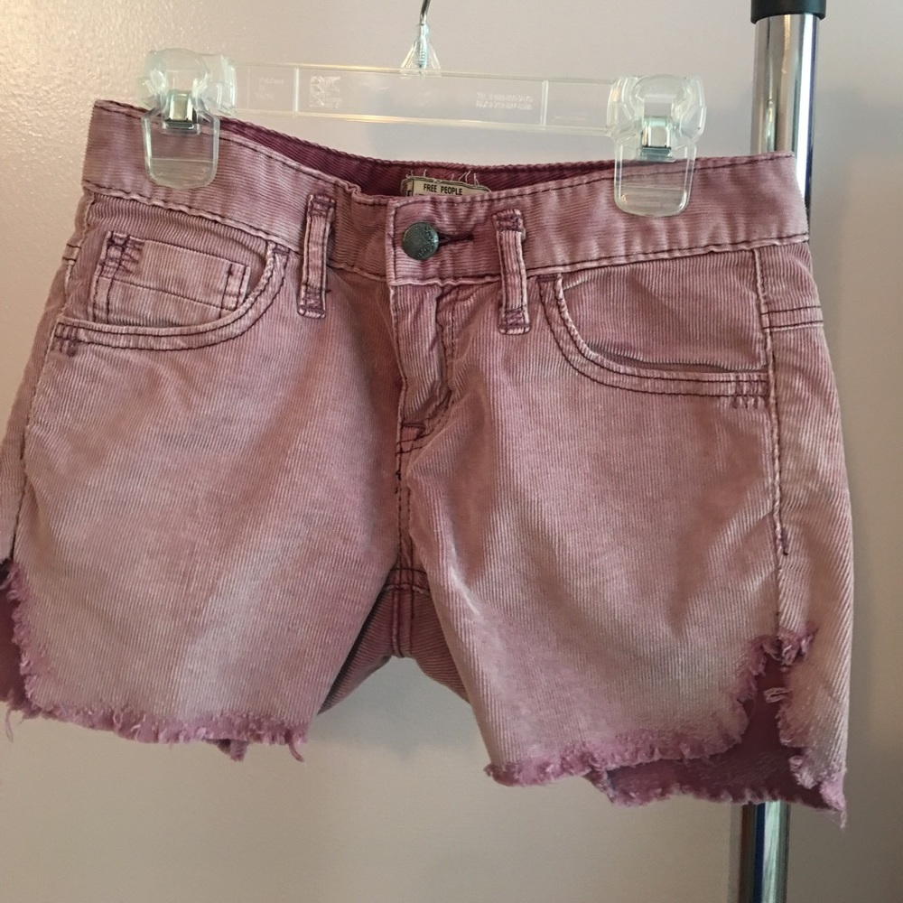 Free people burgundy/purplish shorts! Like new
